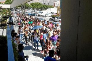 Cola en el casting celebrado ayer en Vícar para la serie.