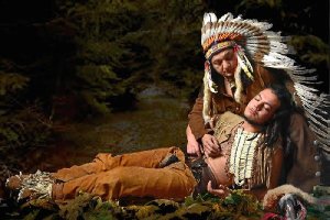 Reinterpretación de Rembrandt en clave western.