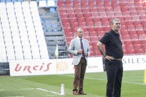 Joseba Aguado y Miguel Rivera en el Mediterráneo.