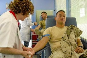 Extracción de muestras en la Legión