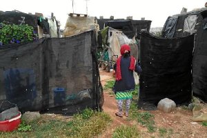 Imagen de las chabolas amenazadas.