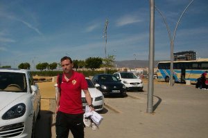 Mané, nada más llegar de Madrid este jueves.