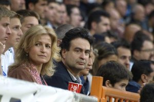 Pepe Rodríguez en la grada del Bernabéu.