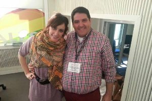 José Luis López y Ana Morgade en el estudio de Anda Ya.