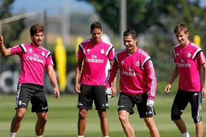 Los jugadores del Real Madrid han trabajado esta mañana.