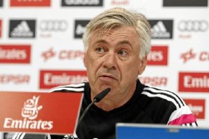 Carlo Ancelotti en la rueda de prensa.