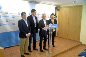 Comparecencia de esta tarde en la sede del PP.