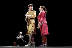 Un momento de la obra representada el domingo. 