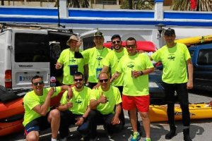 Los almerienses preparados para competir.