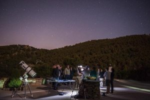 Un grupo de observadores en el citado establecimiento