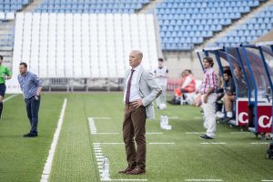 Miguel Rivera, entrenador del Almería B.