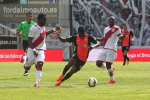 Una jugada del partido.