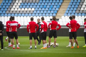 Entrenamiento del Almería.