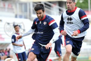 Alberto Bueno marcó dos goles en el partidillo.