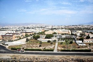 Visión aérea de parte del tramo entre la UAL y Costacabana