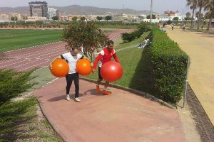 Verza al final del entrenamiento.