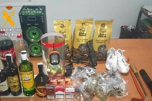 Material incautado a los detenidos