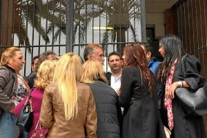 Familia de la acusación en la Audiencia de Almería