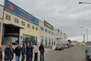 El candidato socialista a la alcaldía junto al presidente de la agencia que gestiona las ayudas