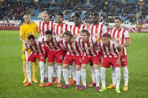 El once del Almería.