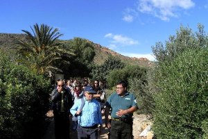 Un grupo visitante