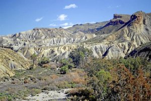 El desierto de Tabernas traslada un paisaje único
