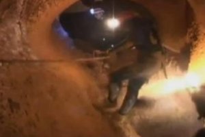 La Gendarmería marroquí comenzando el rescate