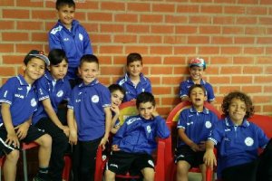 El equipo Almería Sostenible de categoría Prebenjamín.