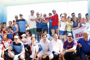 Primeros clasificados con el alcalde de El Ejido.