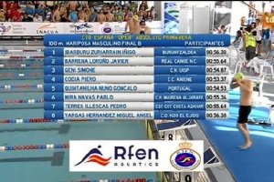 Una captura del evento que fue emitido por Teledeporte.