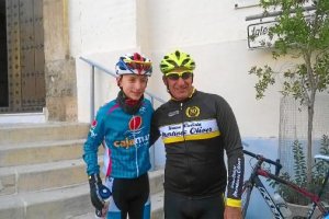 Alumno y maestro antes de salir a rodar.