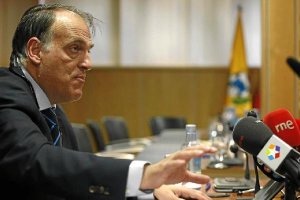 Javier Tebas expone los razonamientos de la Liga Profesional.