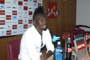 Thievy, en rueda de prensa.