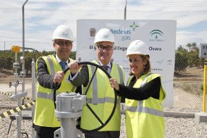 Inauguración por la llegada del gas natural al municipio de Huércal-Overa en las instalaciones de Redexis Gas