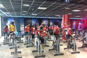 Clase de spinning.
