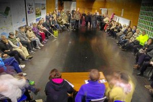 Una de las asambleas de Ganemos en Almería.
