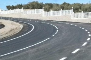 Carretera de Higueral tras las obras ejecutadas