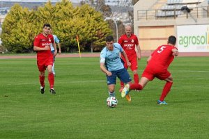 Fran Oller en uno de los partidos con el Depor en Santo Domingo.