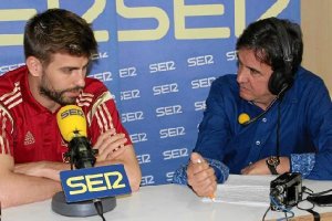 Piqué con José Ramón de la Morena en El Larguero.