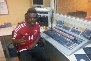 Kike Boula, en los estudios de la Cadena SER.