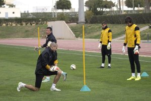Rubén junto a Julián, Yeray y Férez.