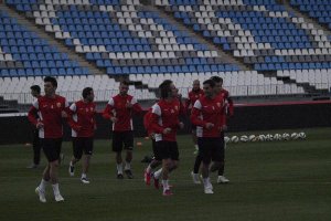 Entrenamiento de este jueves.