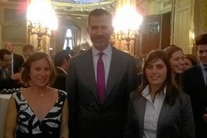 Las dos emprendedoras almerienses con Felipe VI
