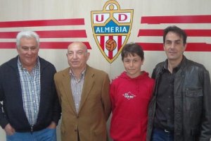 Guillermo Martínez, el consejero Luis Guillén, David Rodríguez y su padre.