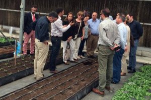 Representantes de las empresas durante su visita a Emiratos Árabes.