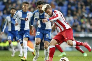 Una jugada del partido.