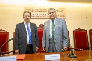 Emilio de Llera y José Pascual Pozo en el acto