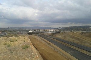 Aspecto del enlace de la Autovía del Almanzora
