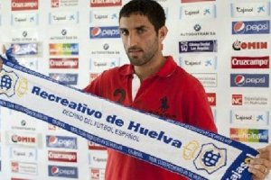 El día que fue presentado en el Recreativo de Huelva.
