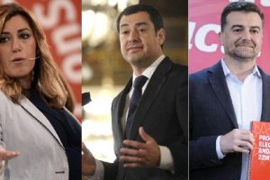 Los tres candidatos que participarán en el debate de la RTVA